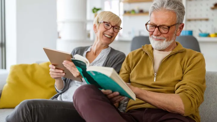 couple reading together